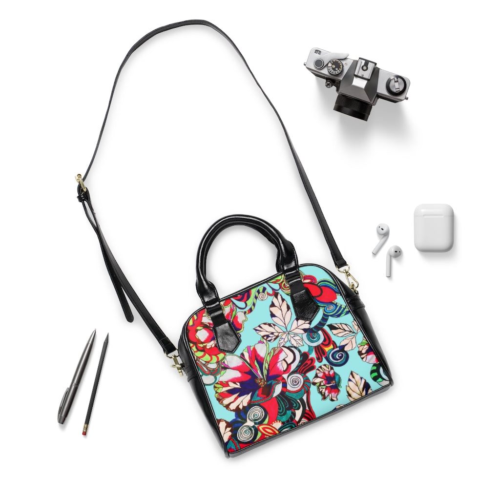 Icy Floral Pop AOP Handbag