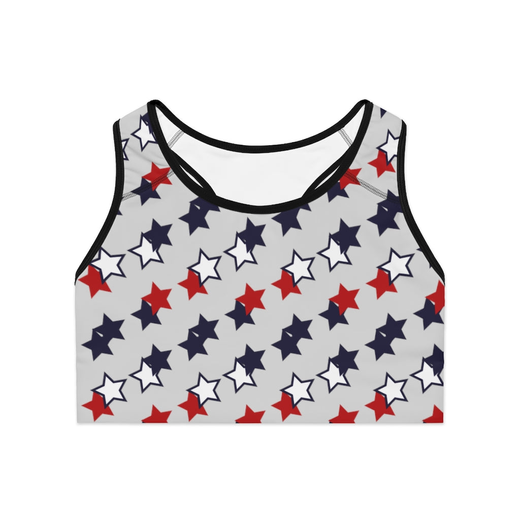 Slate Star Print (AOP) Sports Bra