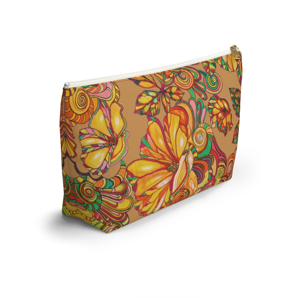 Tussock Artsy Floral Accessory Pouch