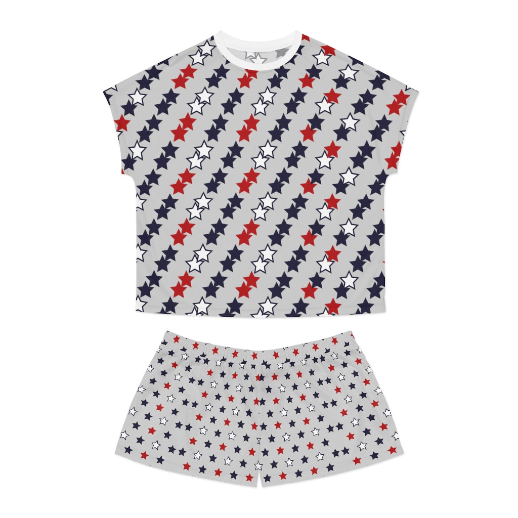 Slate Star Print Short Pajama Set (AOP)