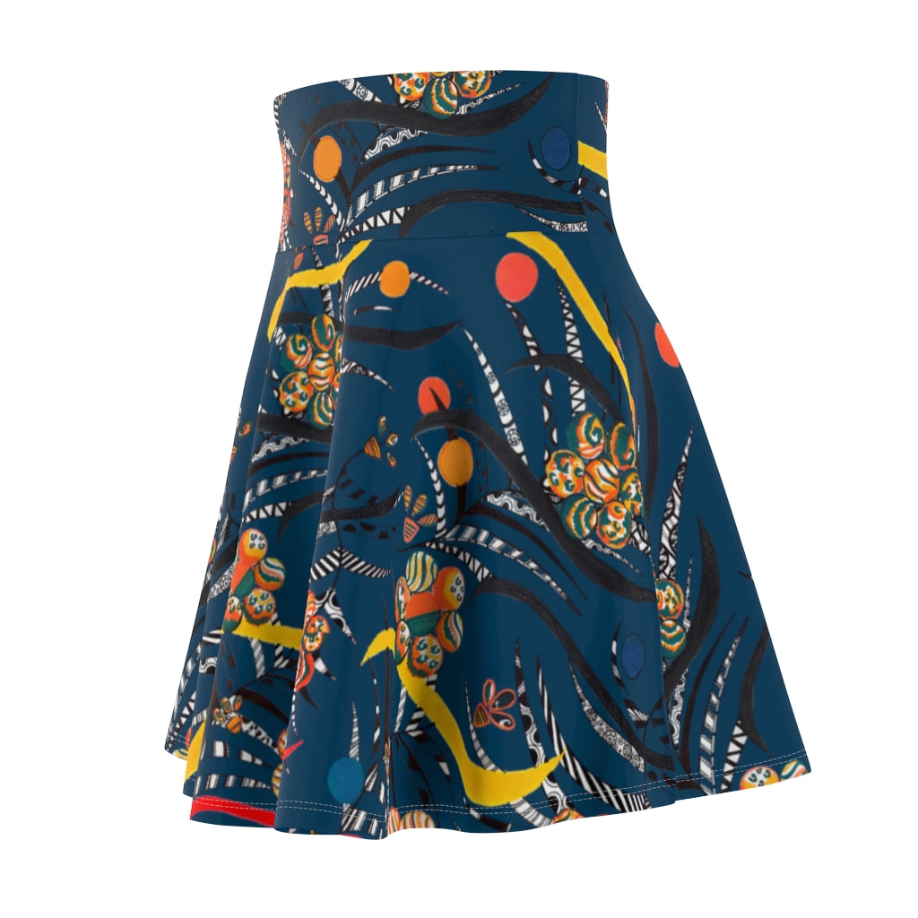 Teal Wilderness Skater Skirt