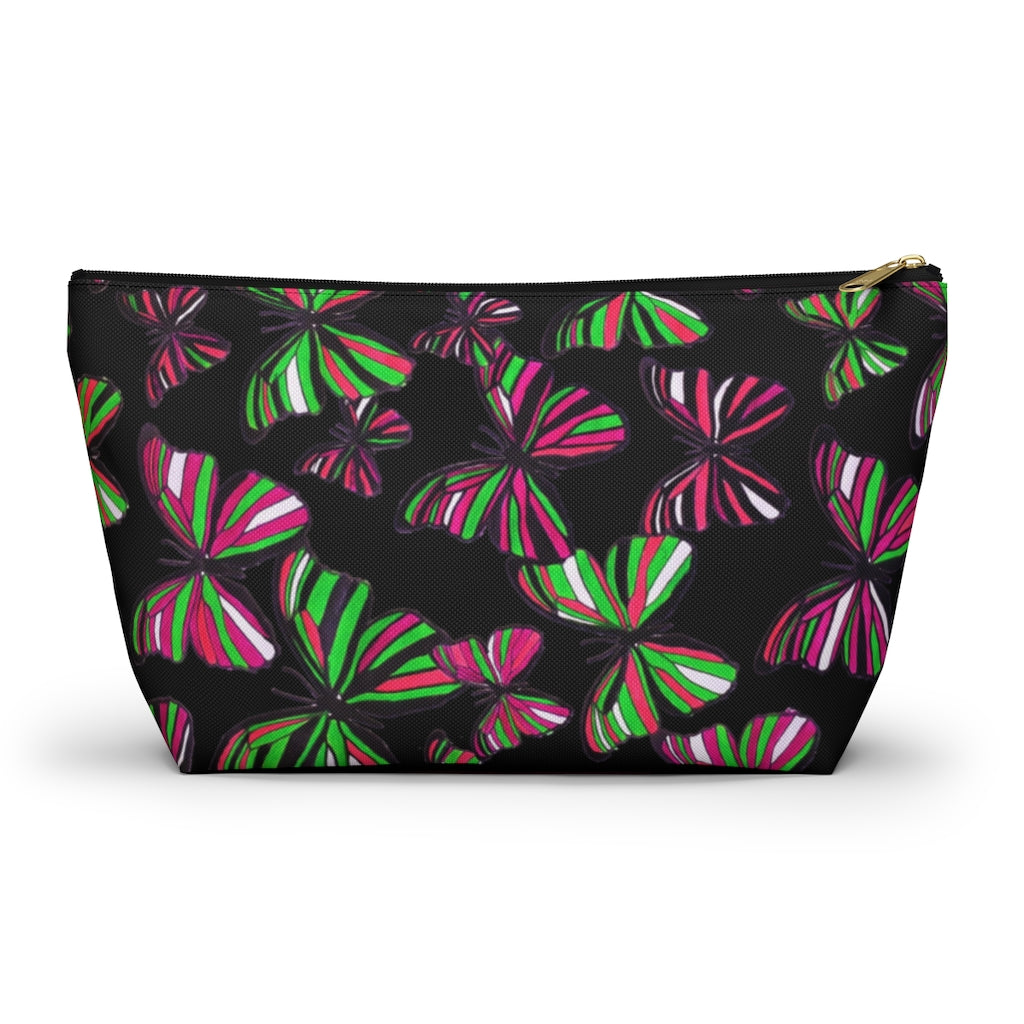 Butterflies Black Accessory Pouch