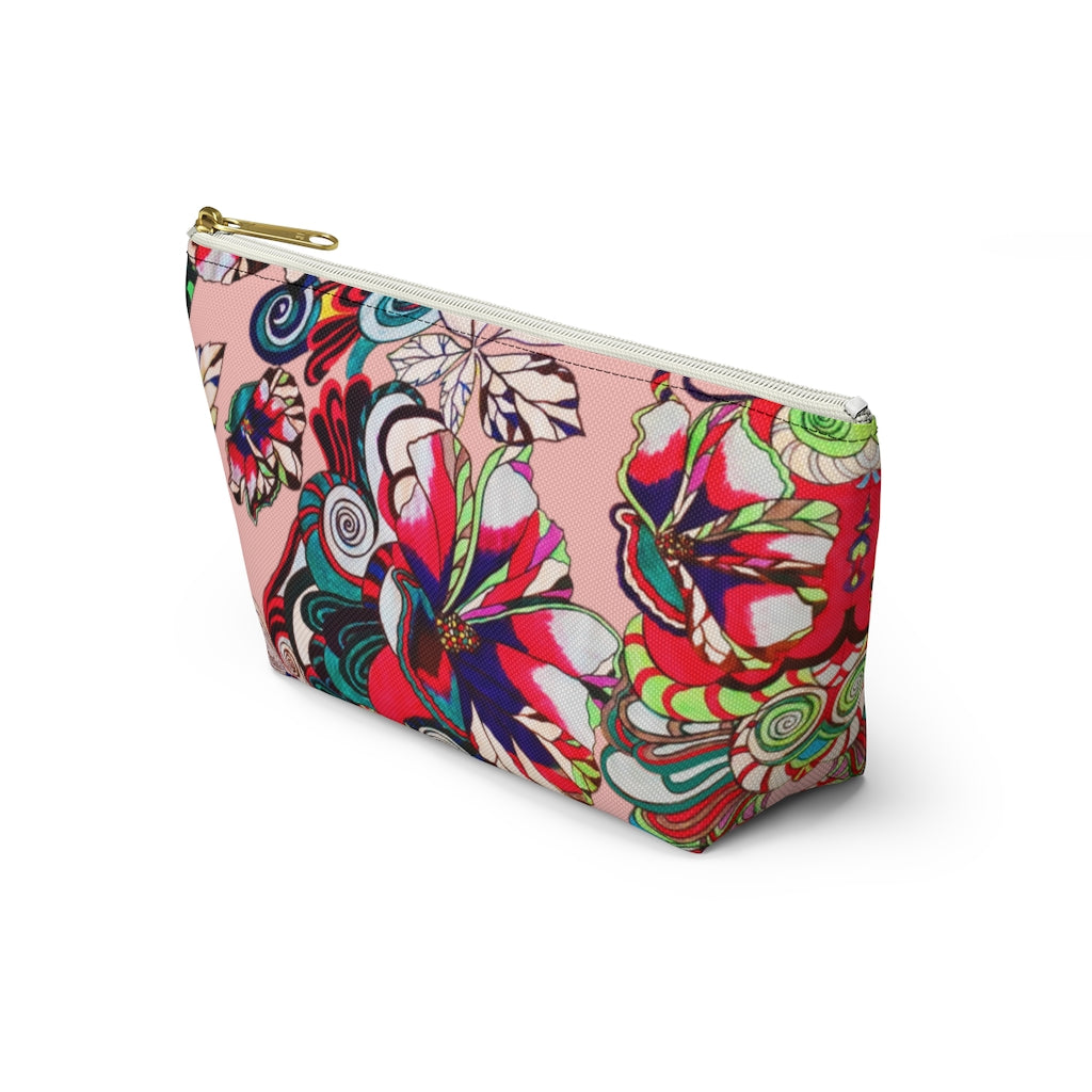 Floral Pop Blush Accessory Pouch