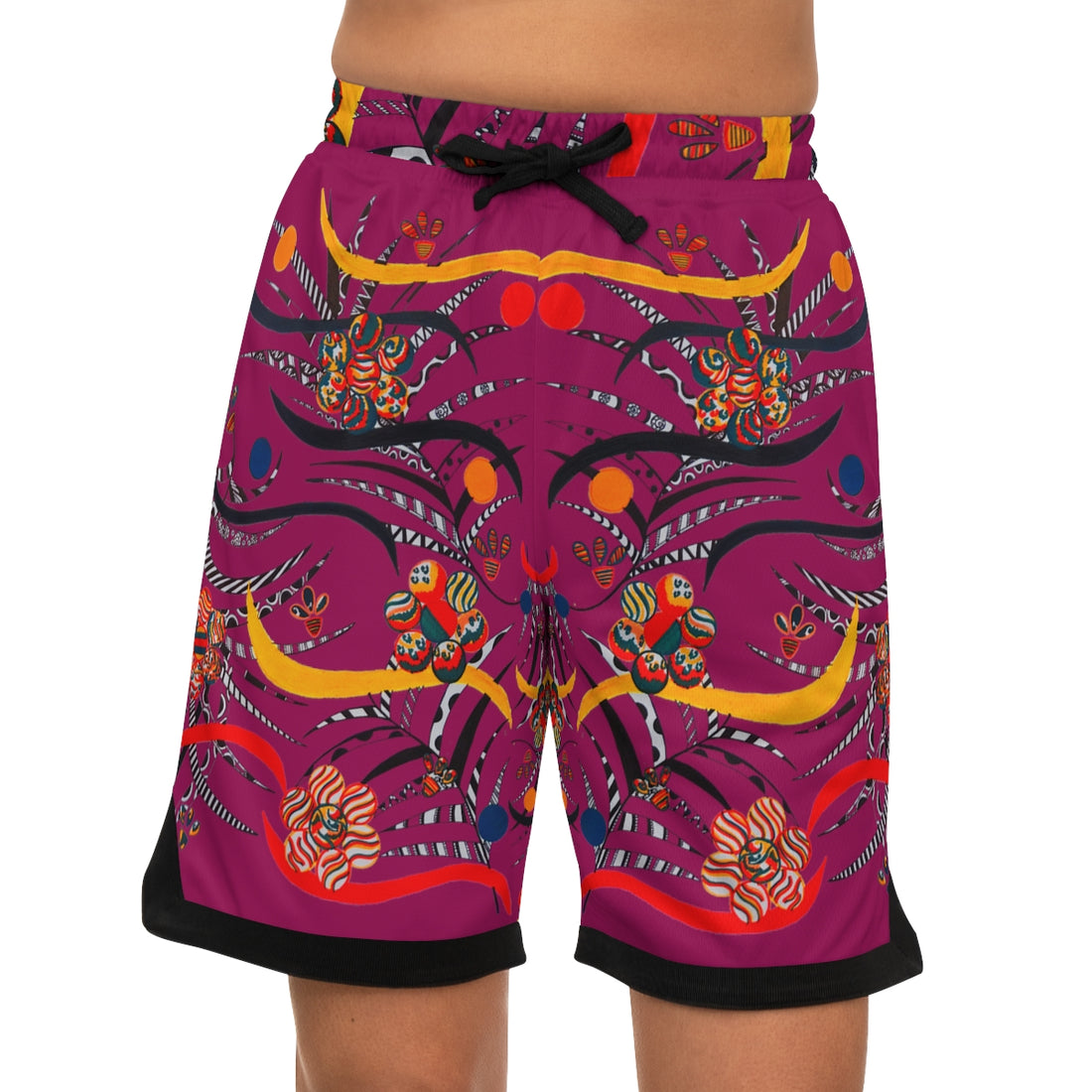 Orchid Wilderness Basketball Rib Shorts (AOP)