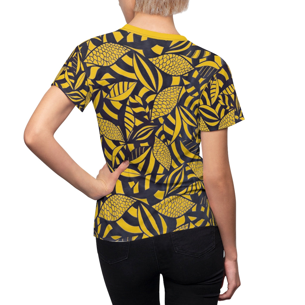 Tropical Minimalist AOP Yellow T-shirt