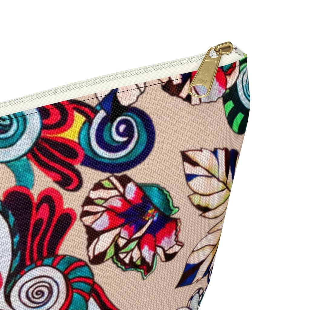 Floral Pop Nude Accessory Pouch