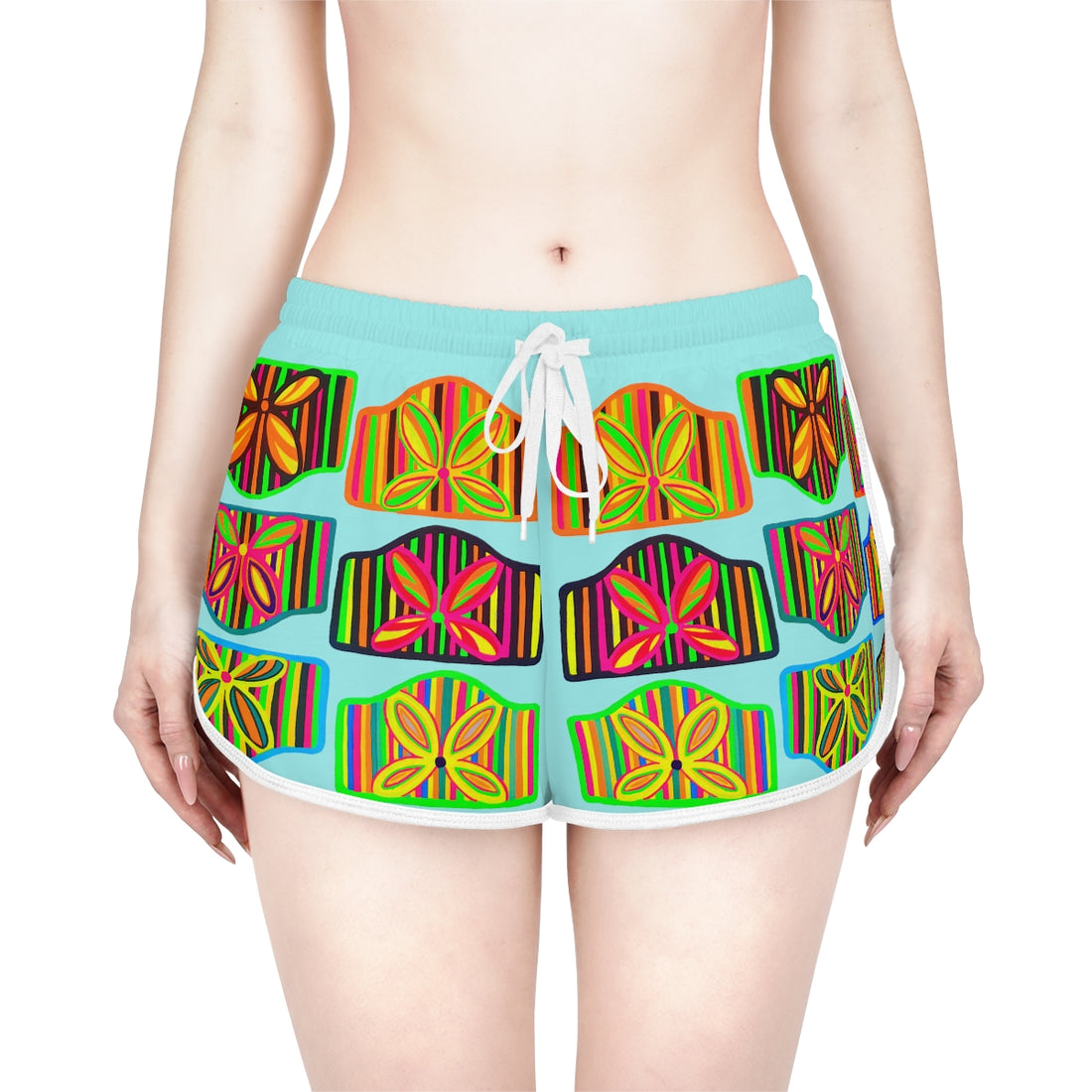 Icy Deco Print Relaxed Shorts