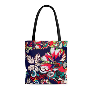 AOP Artsy Floral Pop Ink Tote Bag