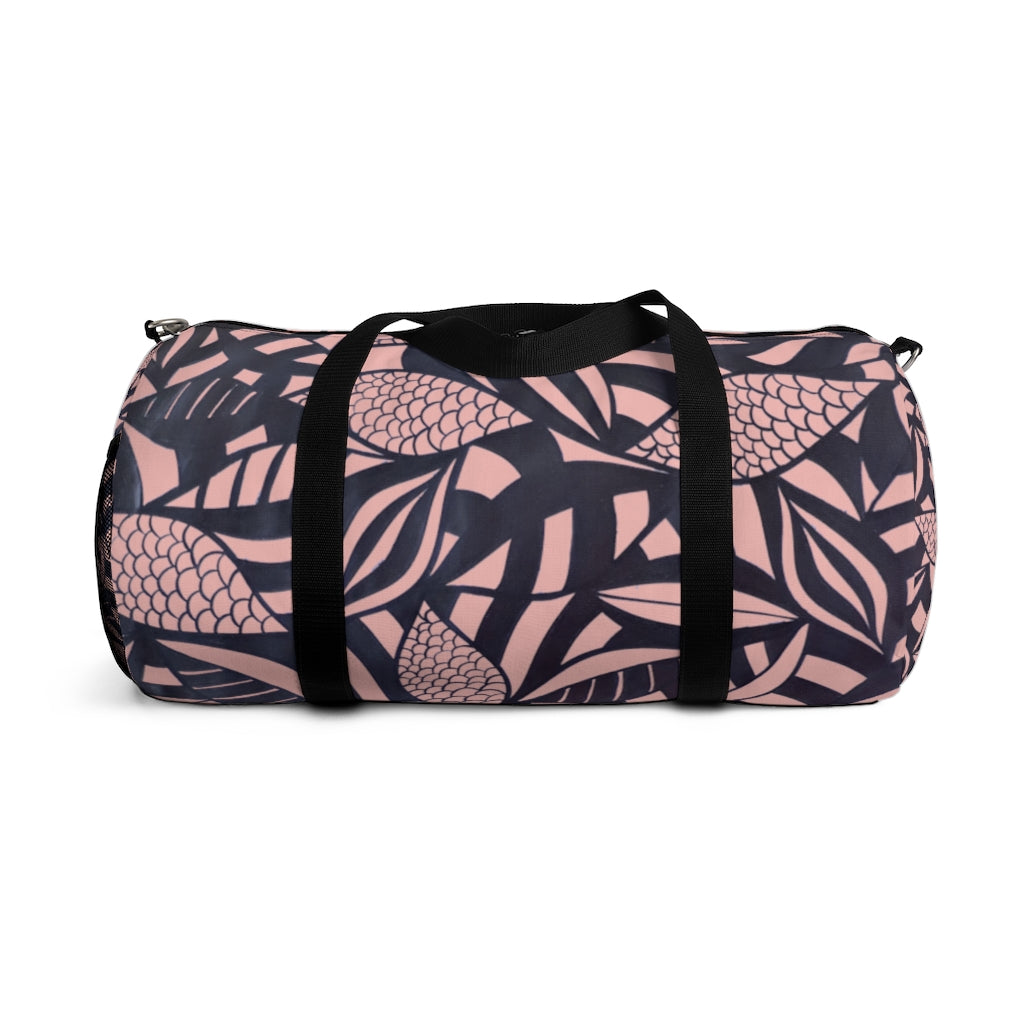 Tropical Minimalist Blush Duffel Bag