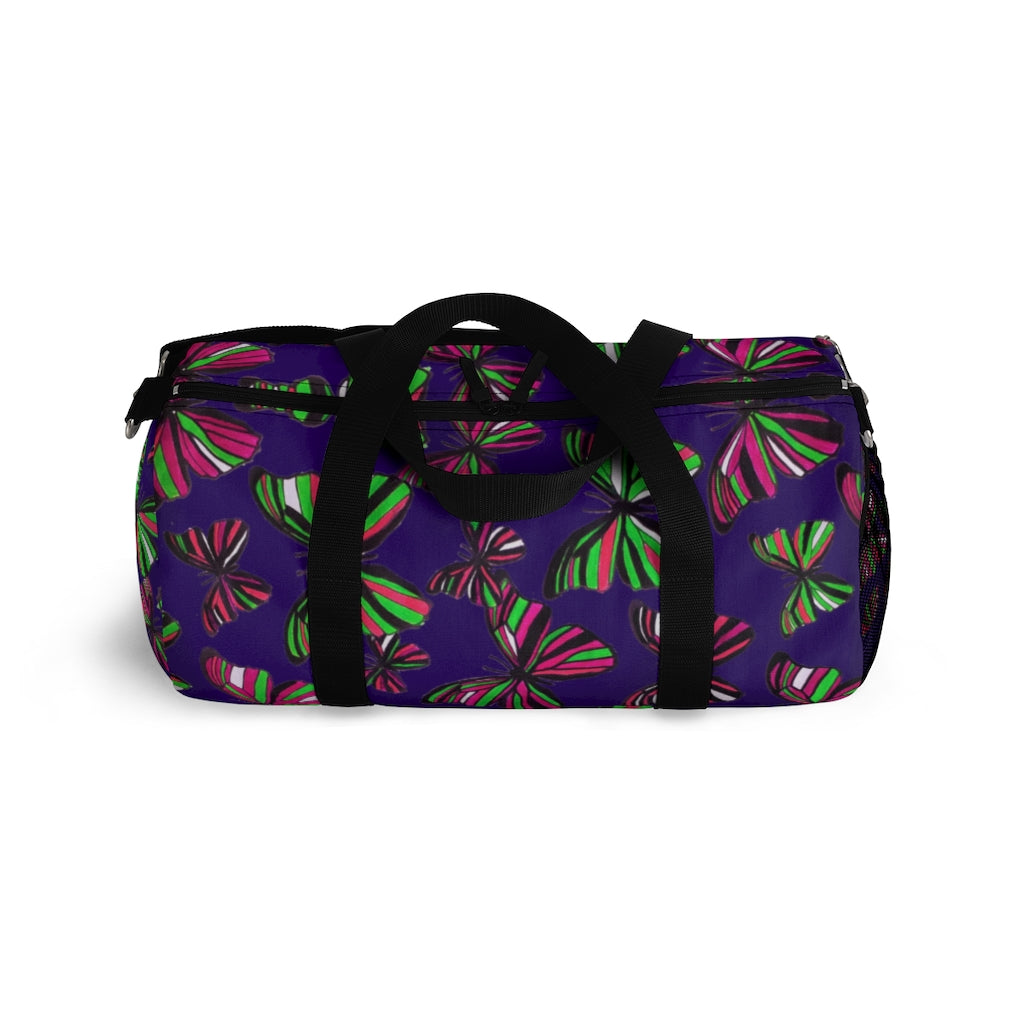 Butterflies Violet Duffel Bag