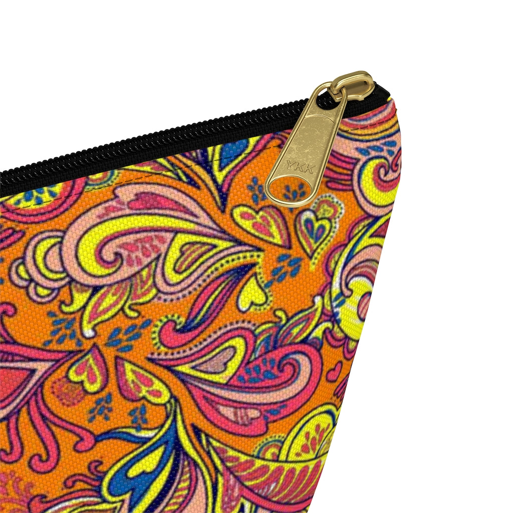 Paisley Hearts Accessory Pouch