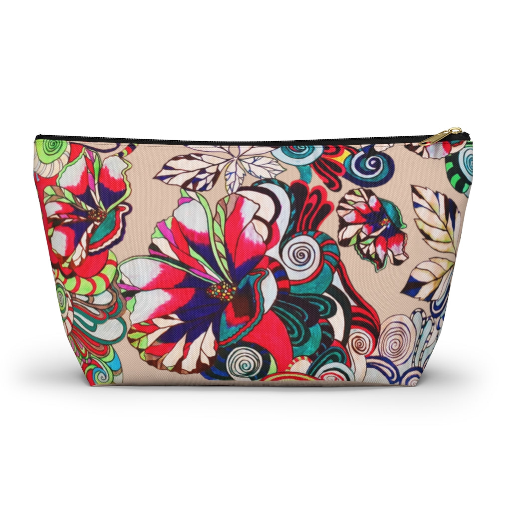 Floral Pop Nude Accessory Pouch