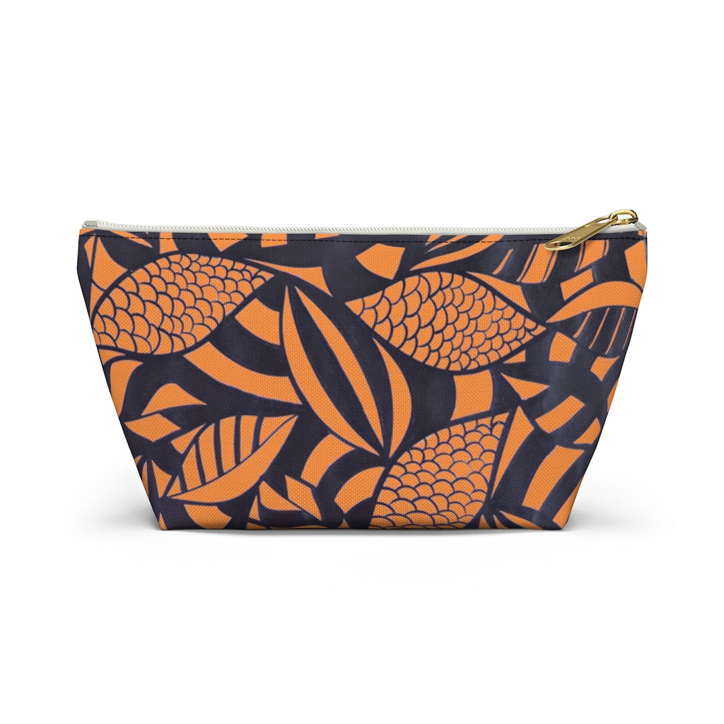 Peach Tropical Minimalist Accessory Pouch