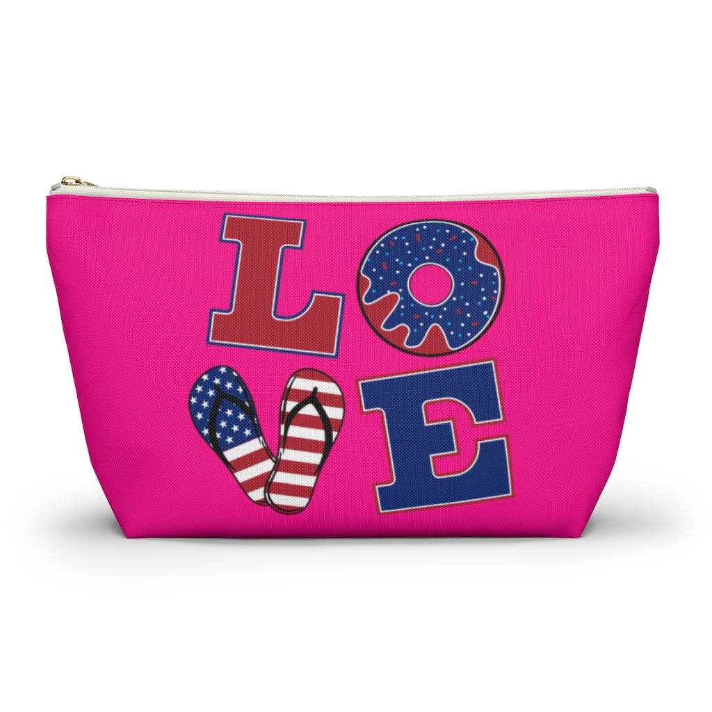 Love Hot Pink Accessory Pouch