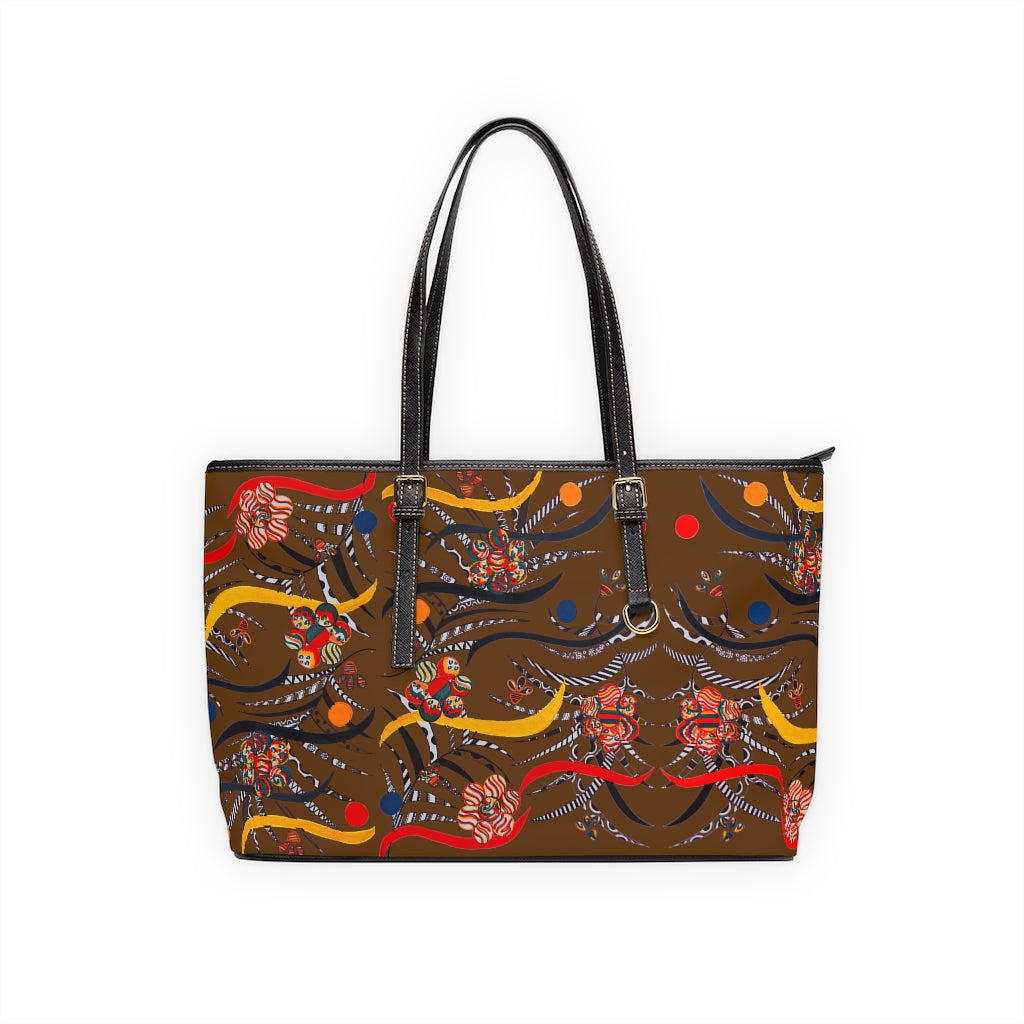 Brown Wilderness PU Leather Shoulder Bag