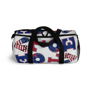 American Love White Duffel Bag