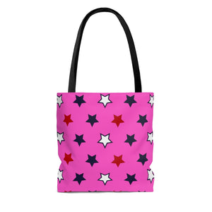 AOP Star Girl Pink Tote Bag