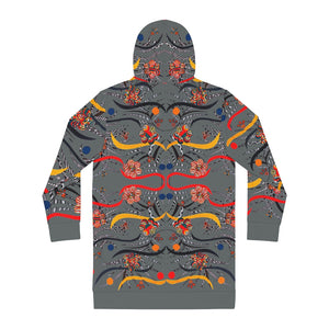ash animal & floral print hoodie dress 