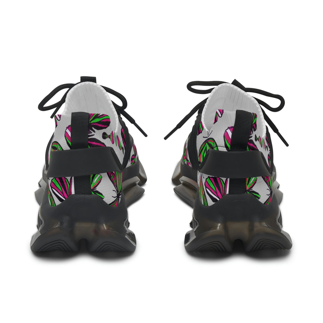 Slate Butterfly Printed OTT Women's Mesh Knit Sneakers