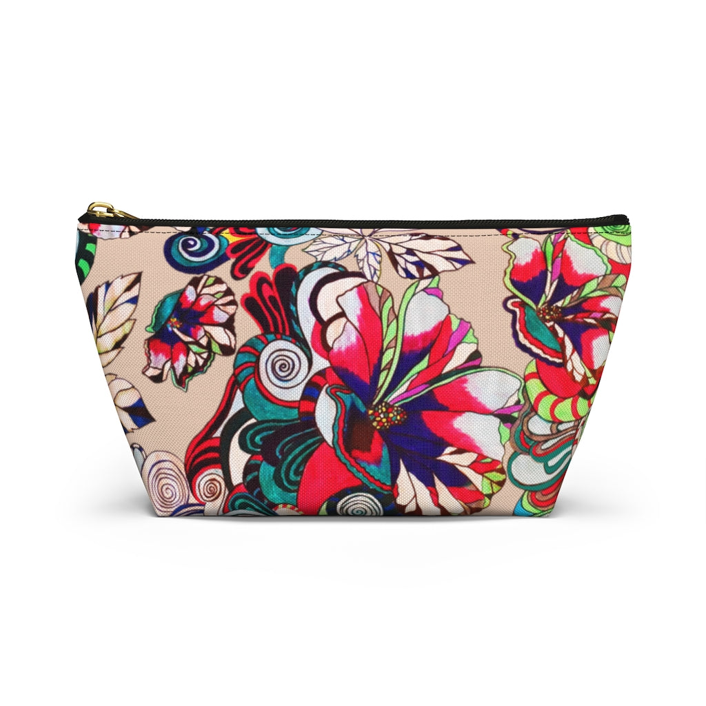 Floral Pop Nude Accessory Pouch