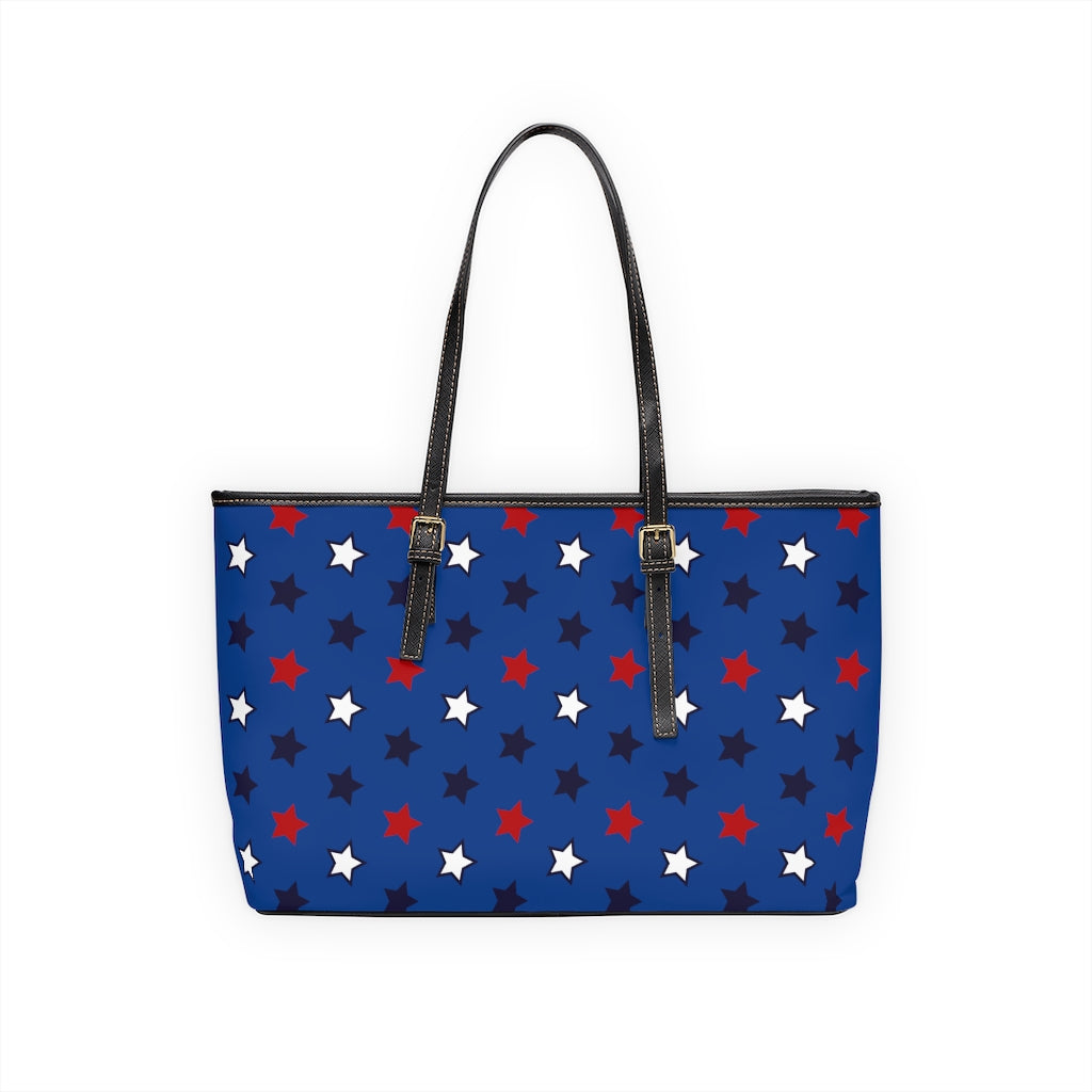 Starry Royal Blue PU Leather Shoulder Bag