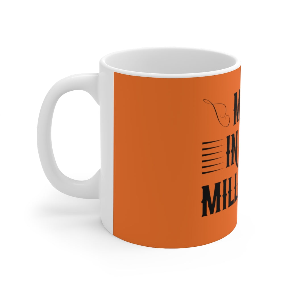 Millennial Orange Ceramic Mug 11oz