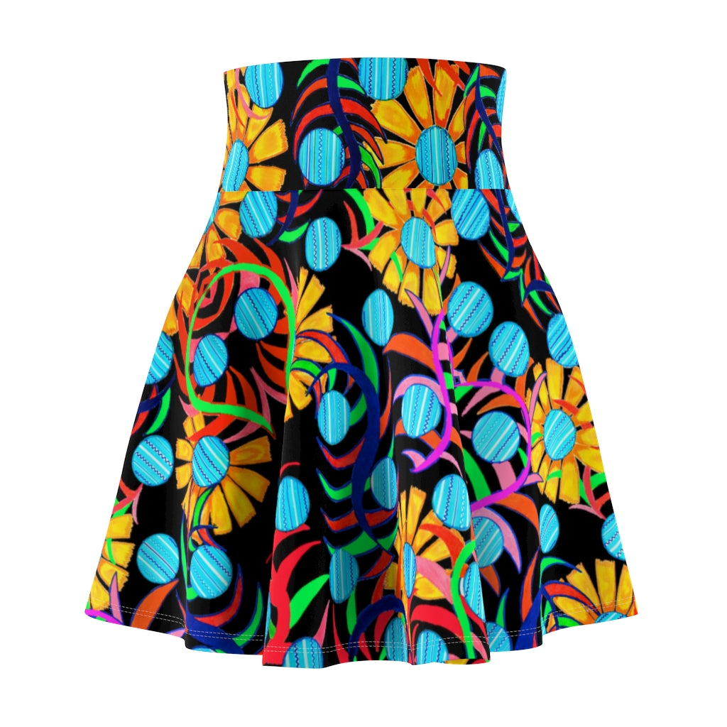 Sunflower Jet Black Skater Skirt