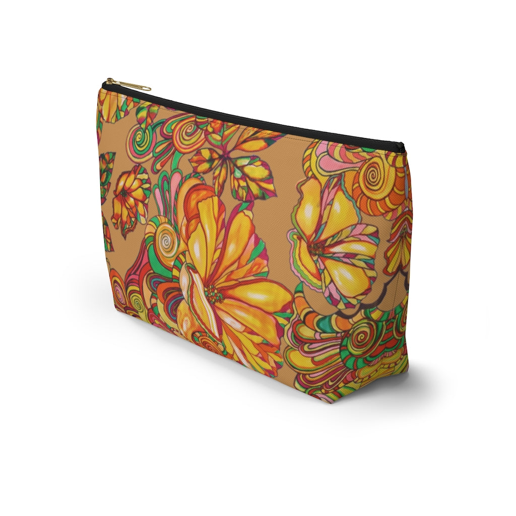 Tussock Artsy Floral Accessory Pouch