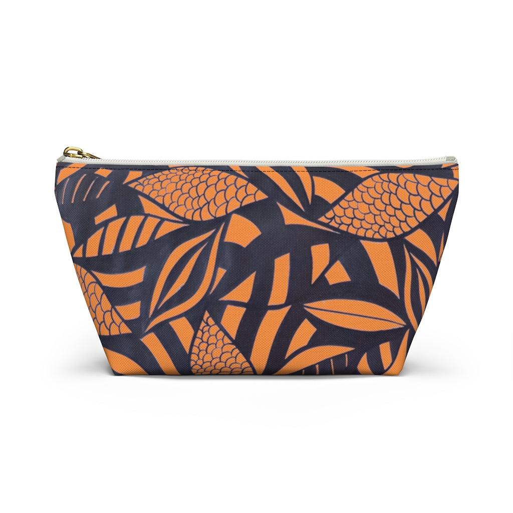 Peach Tropical Minimalist Accessory Pouch