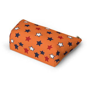 Starry Orange Accessory Pouch