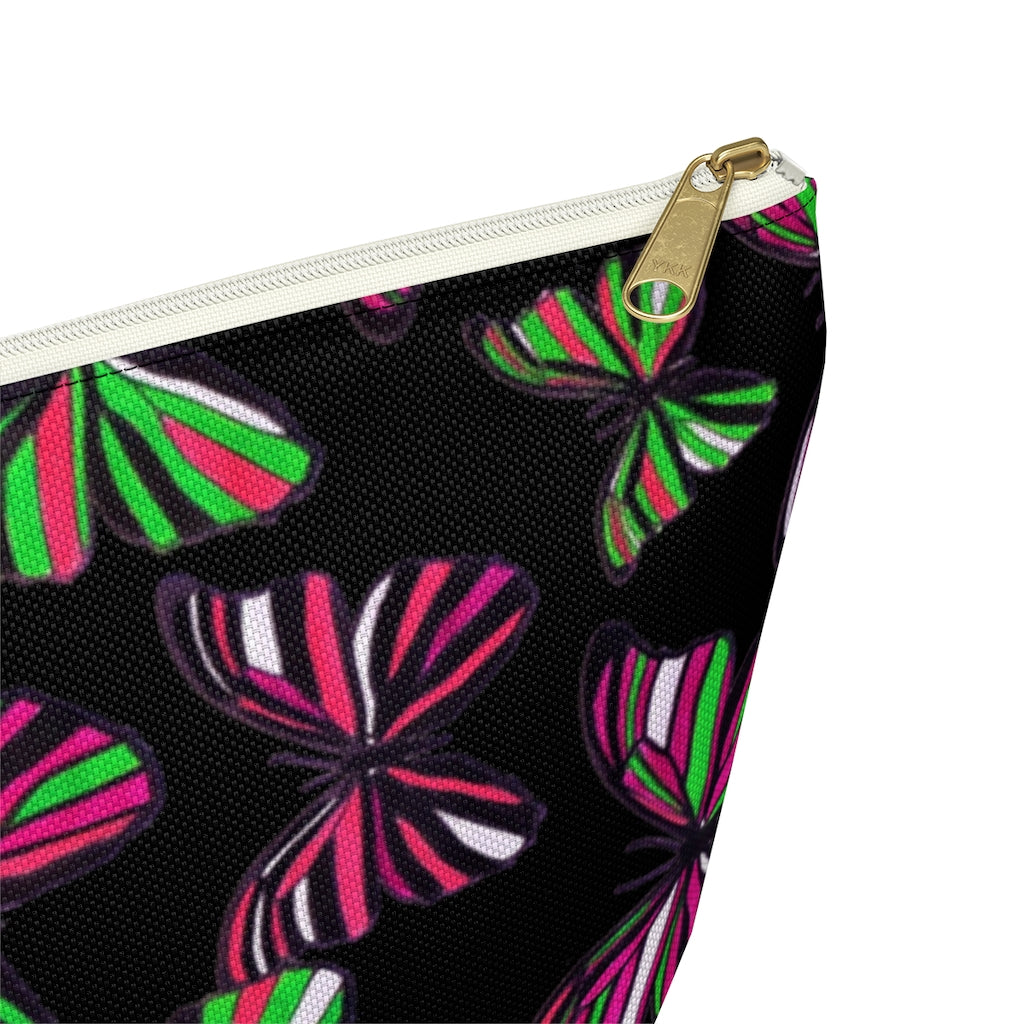 Butterflies Black Accessory Pouch