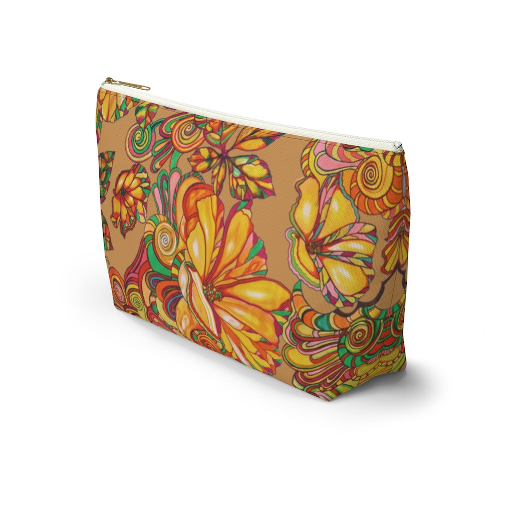 Tussock Artsy Floral Accessory Pouch