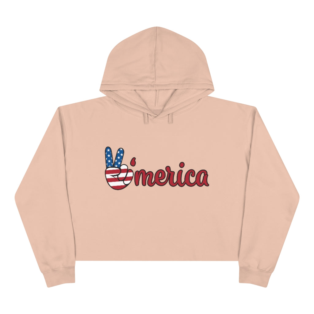 American Crop Hoodie