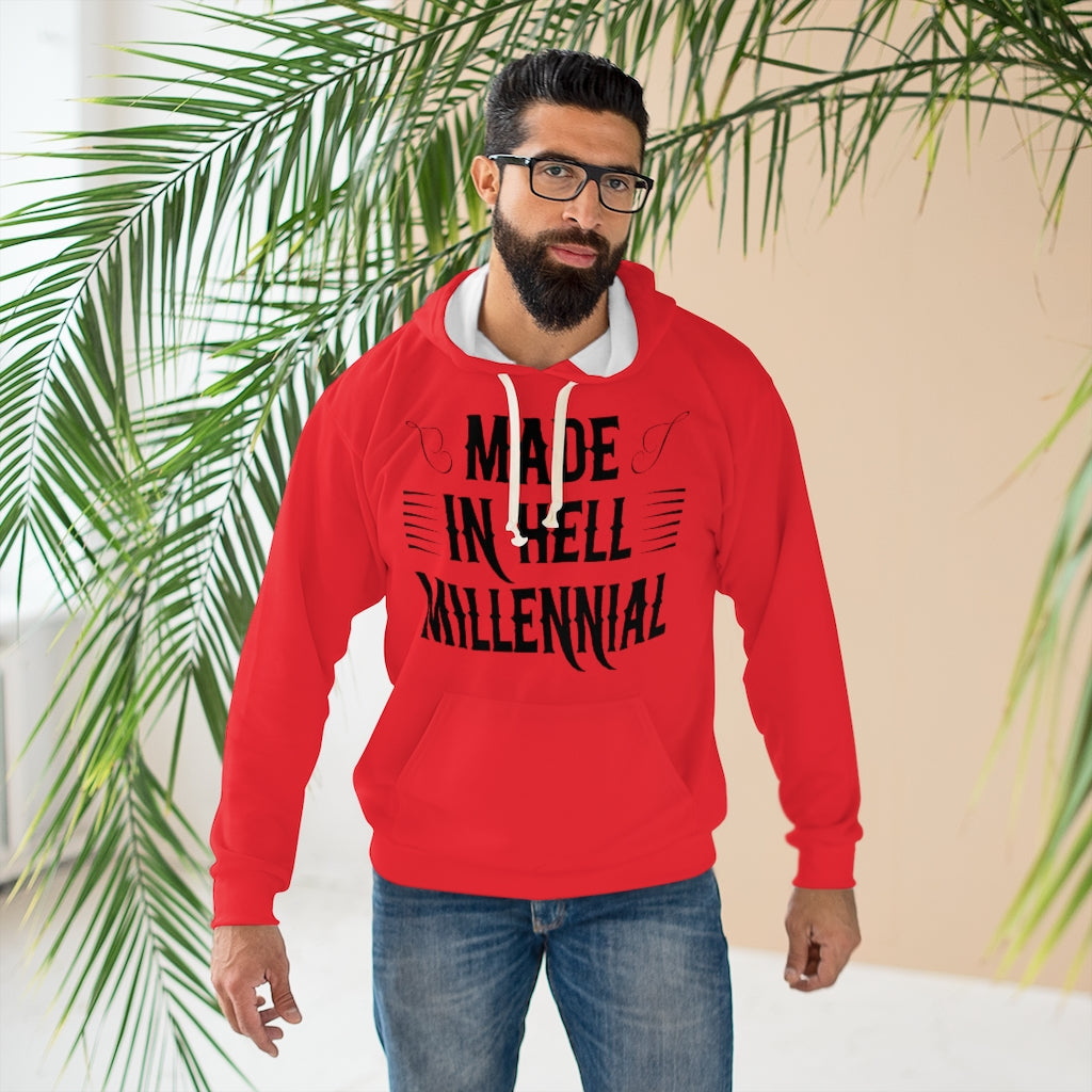 Millennial Pullover Red Hoodie