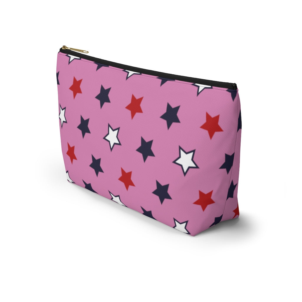 Starry Pink Accessory Pouch