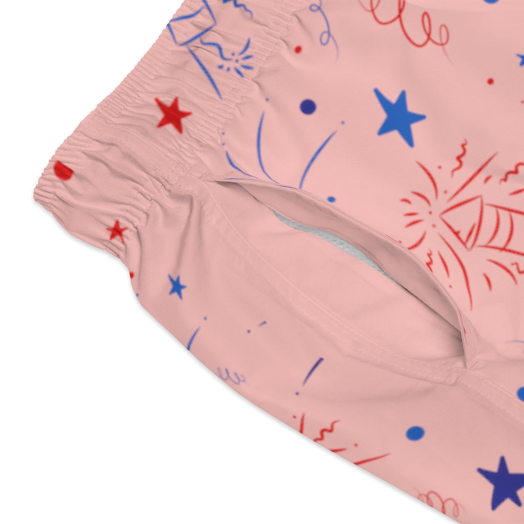 Men's Firecracker Blush Swimming Trunks