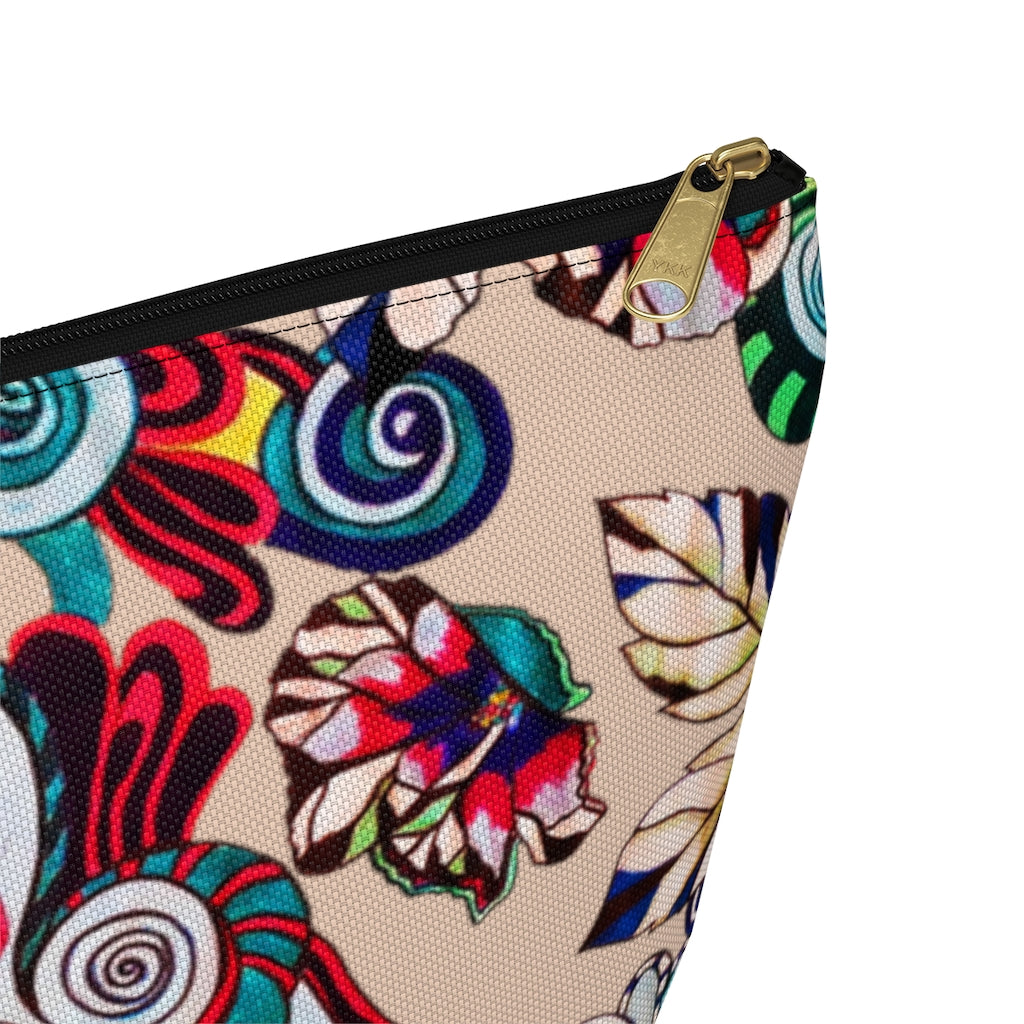 Floral Pop Nude Accessory Pouch