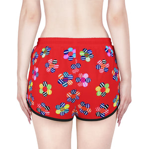Red Candy Florals Relaxed Shorts
