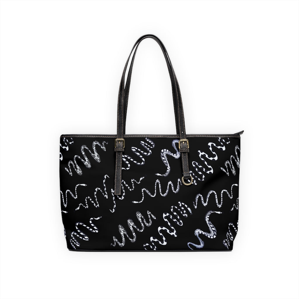 Black Snake Den PU Leather Shoulder Bag