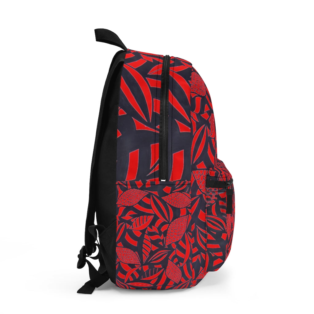 Scarlet Tropical Minimalist Backpack