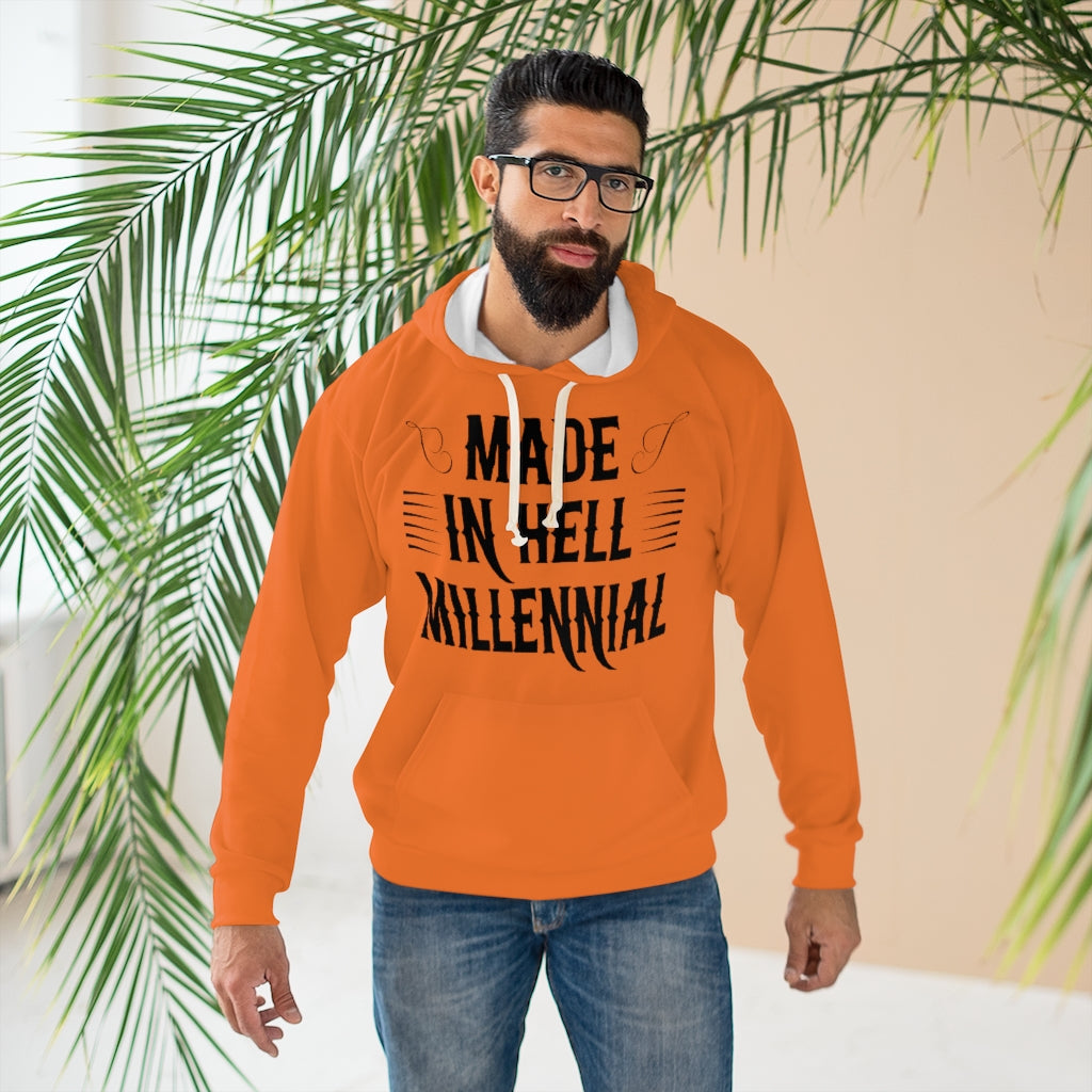 Millennial Pullover Orange Hoodie