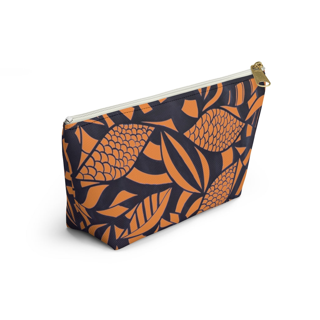 Peach Tropical Minimalist Accessory Pouch