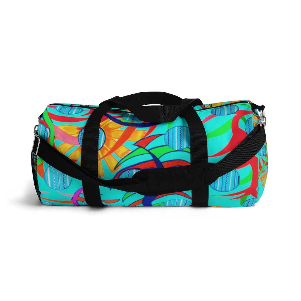 Sunflower Cyan Duffel Bag