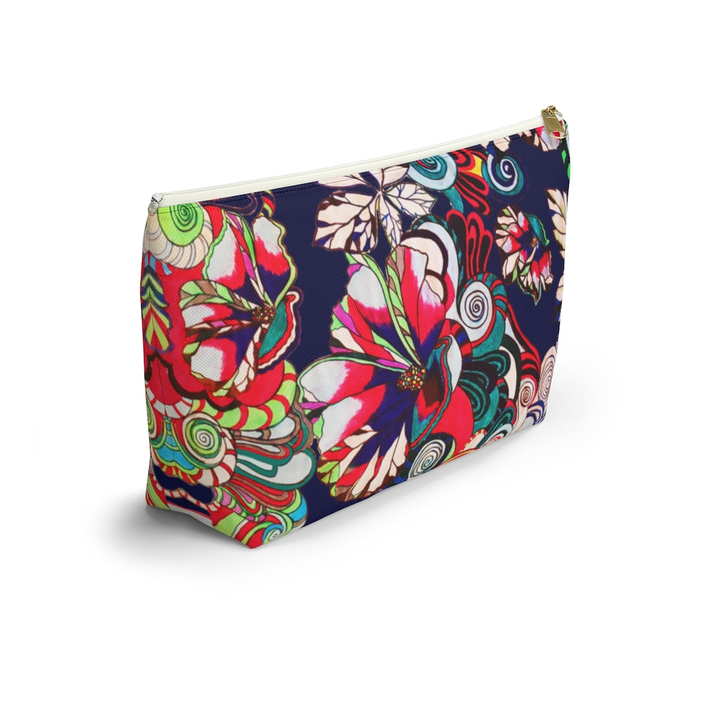 Floral Pop Ink Accessory Pouch