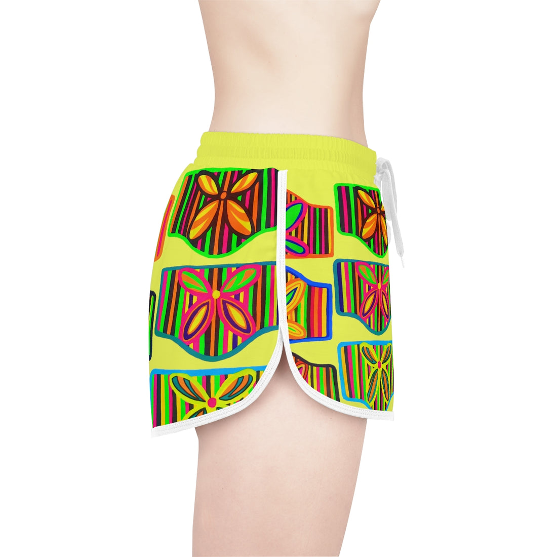 Canary Deco Print Relaxed Shorts