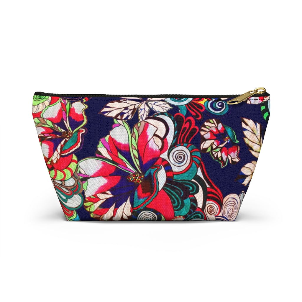 Floral Pop Ink Accessory Pouch