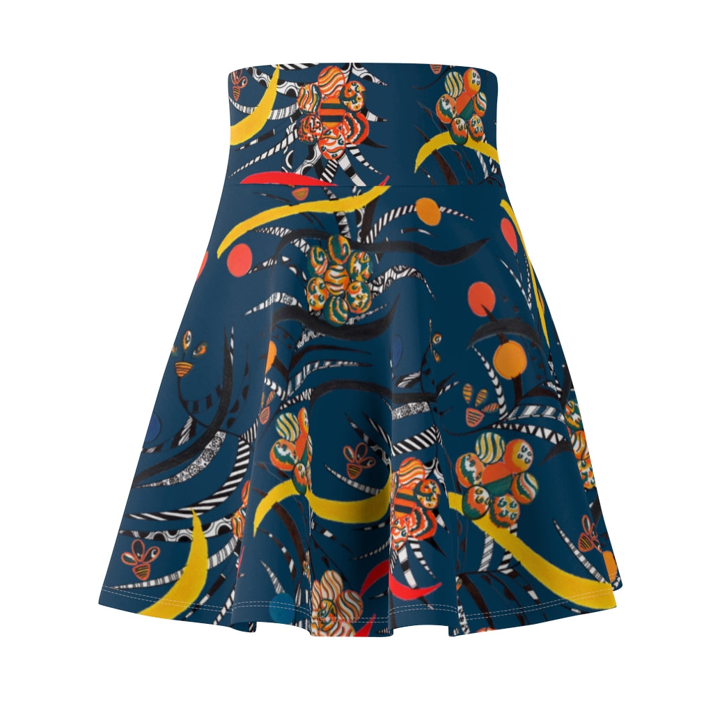 Teal Wilderness Skater Skirt
