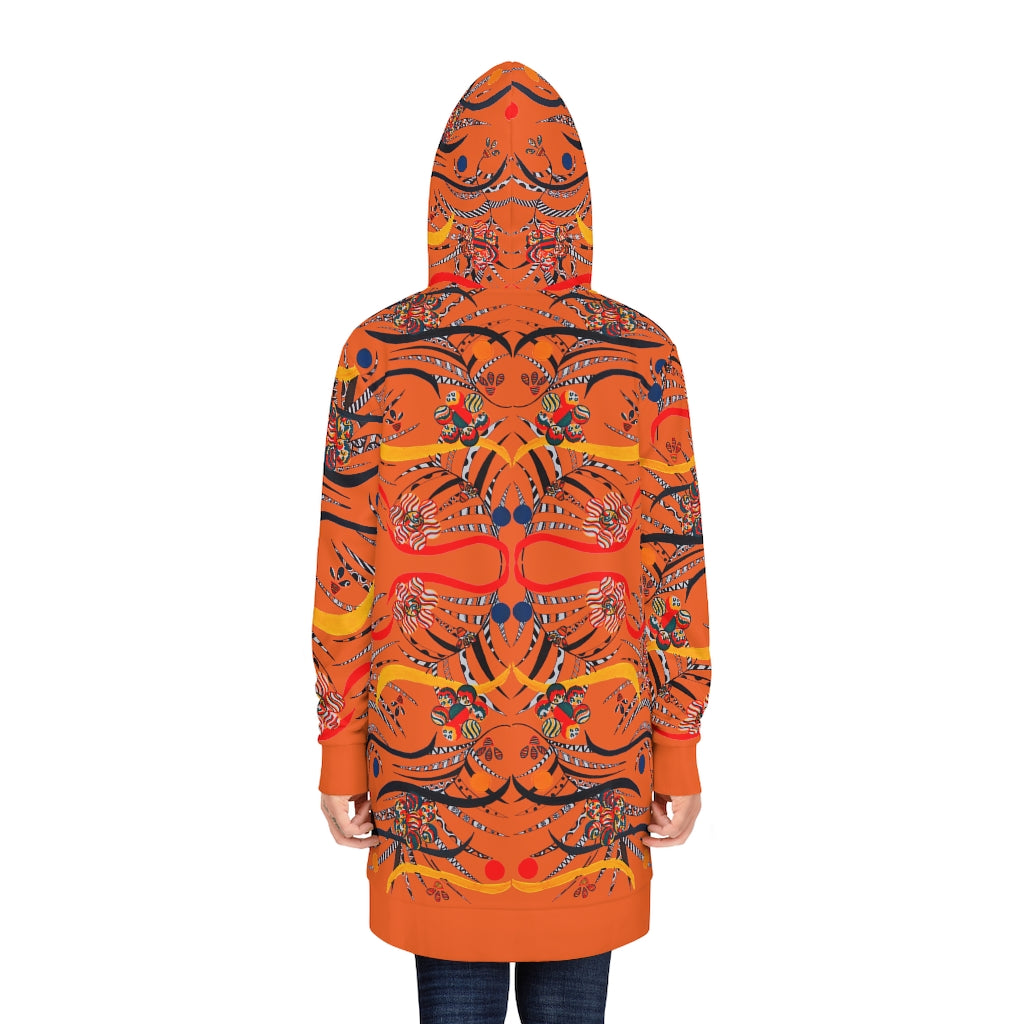 Orange Wilderness Hoodie Dress (AOP)