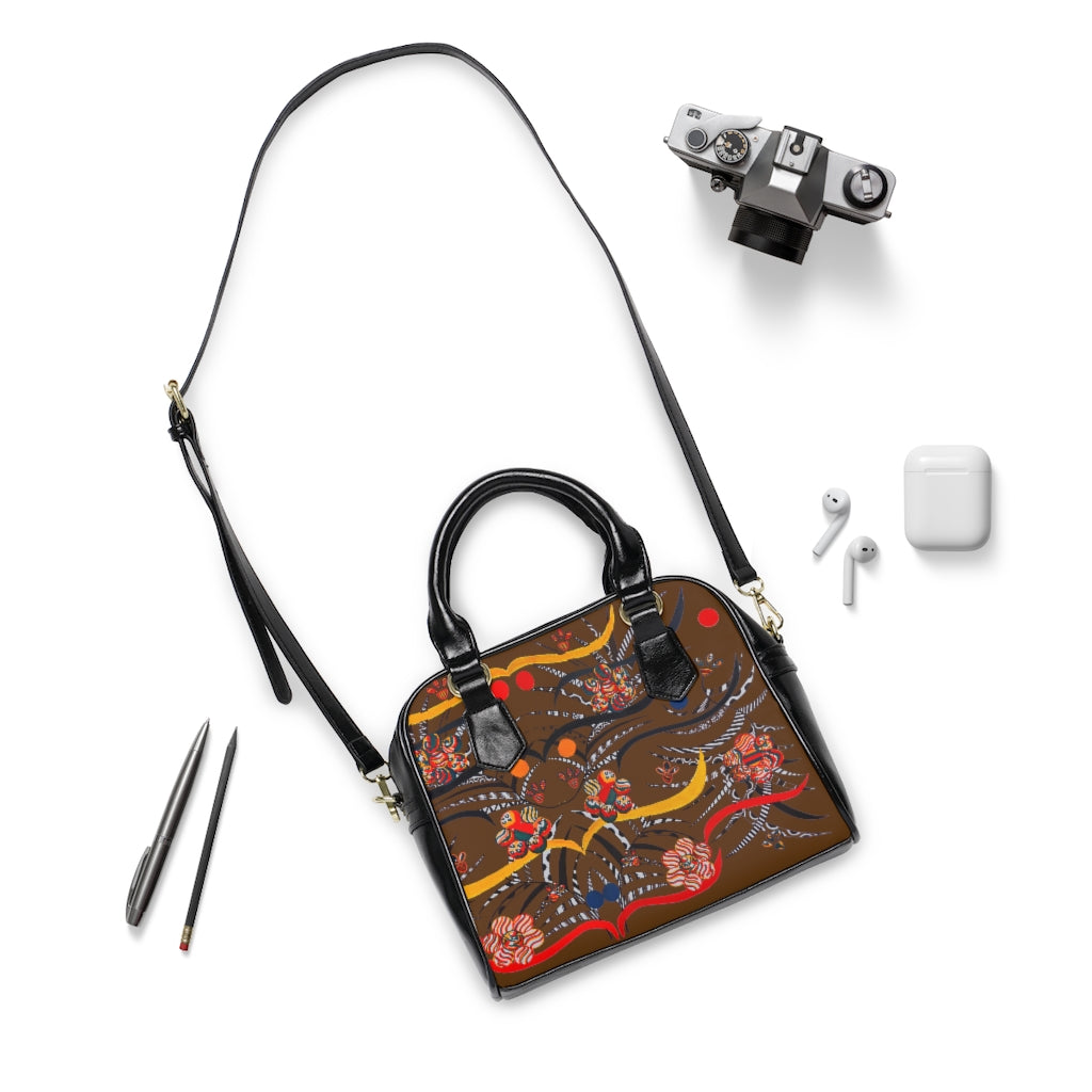 Brown Wilderness AOP Handbag