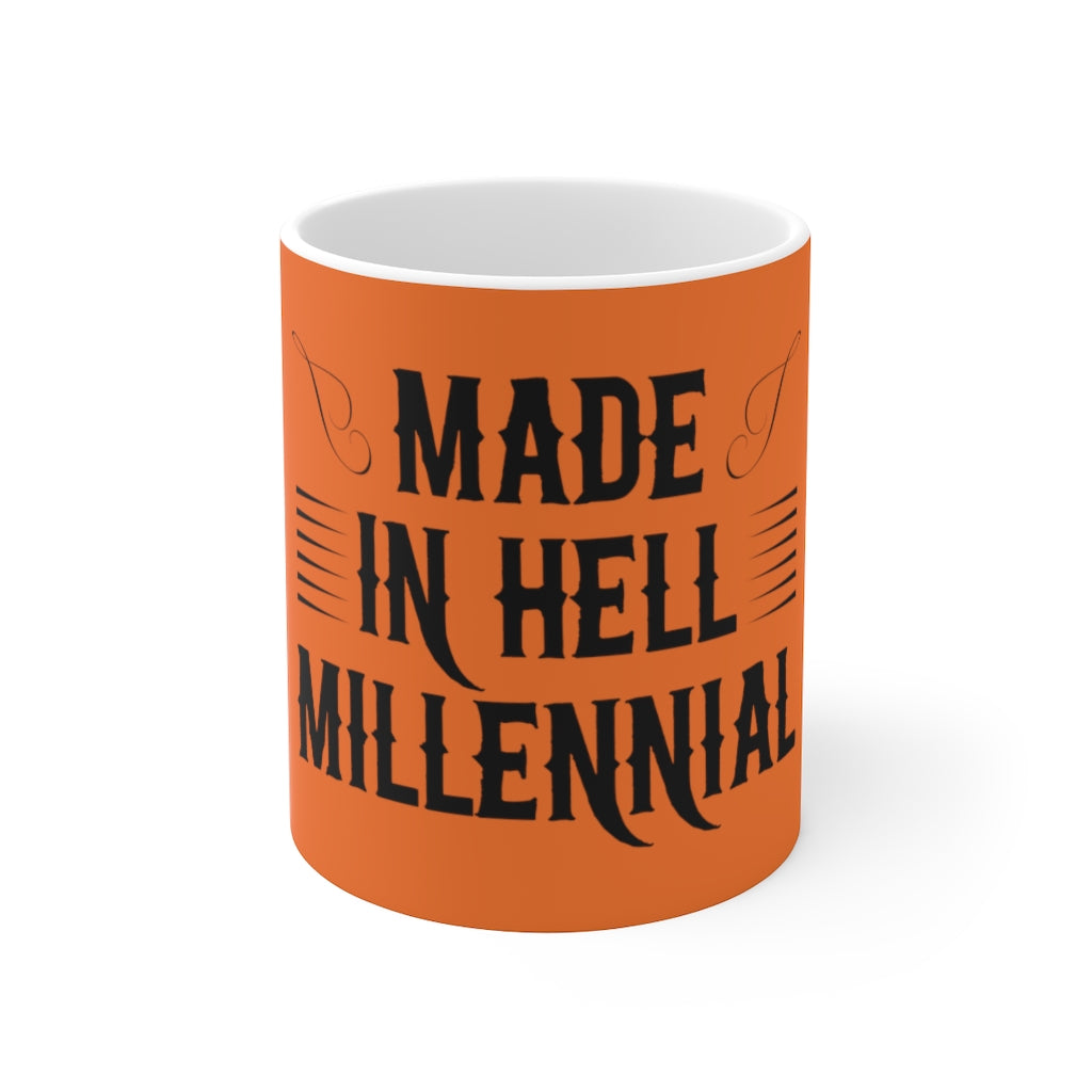 Millennial Orange Ceramic Mug 11oz